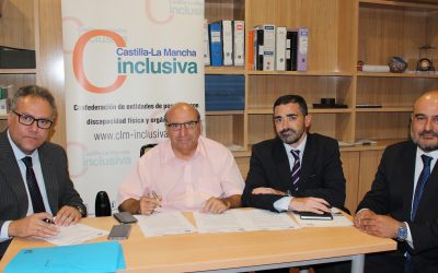 La Confederación de entidades CLM Inclusiva firma un acuerdo de colaboración con las empresas del grupo TSD Almida para promover la inserción laboral de las personas con discapacidad física y orgánica en nuestra Región