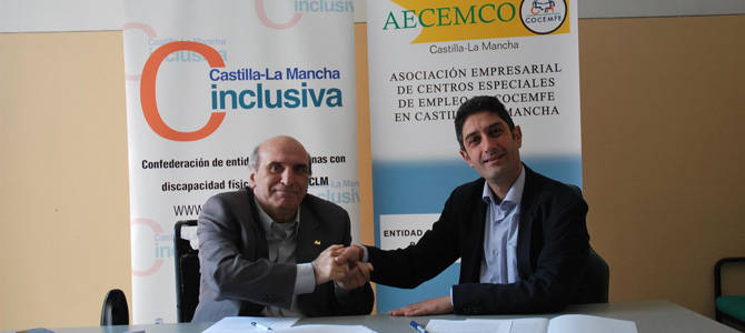 CLM Inclusiva y AECEMCO CLM firman un acuerdo en favor del empleo