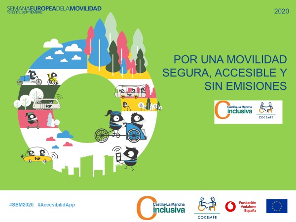 CLM Inclusiva COCEMFE invita a notificar incidencias de accesibilidad en la Semana Europea de la Movilidad