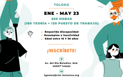 CLM Inclusiva COCEMFE desarrollará en Toledo una acción formativa en “Mantenimiento de Espacios Recreativos”