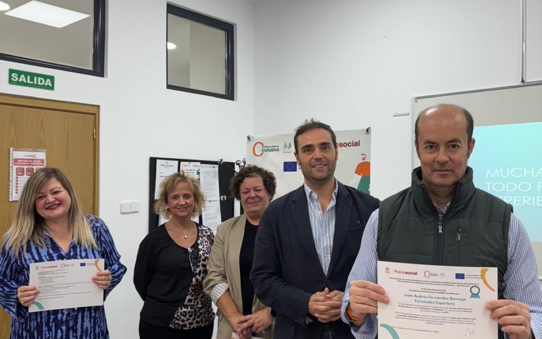 Cinco personas con discapacidad psicosocial finalizan en Tarancón la formación en auxiliar administrativo con opciones reales de empleo